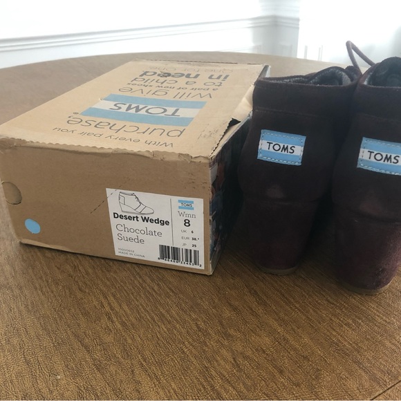 TOMS Desert Wedge in size 8 - Picture 4 of 4